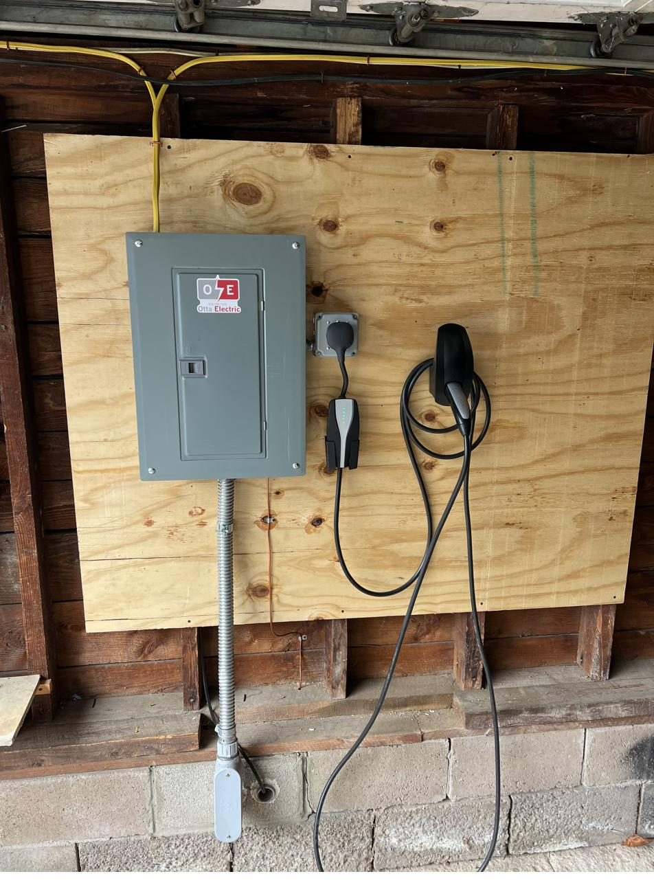 EV charger installation completed by Otta Electric