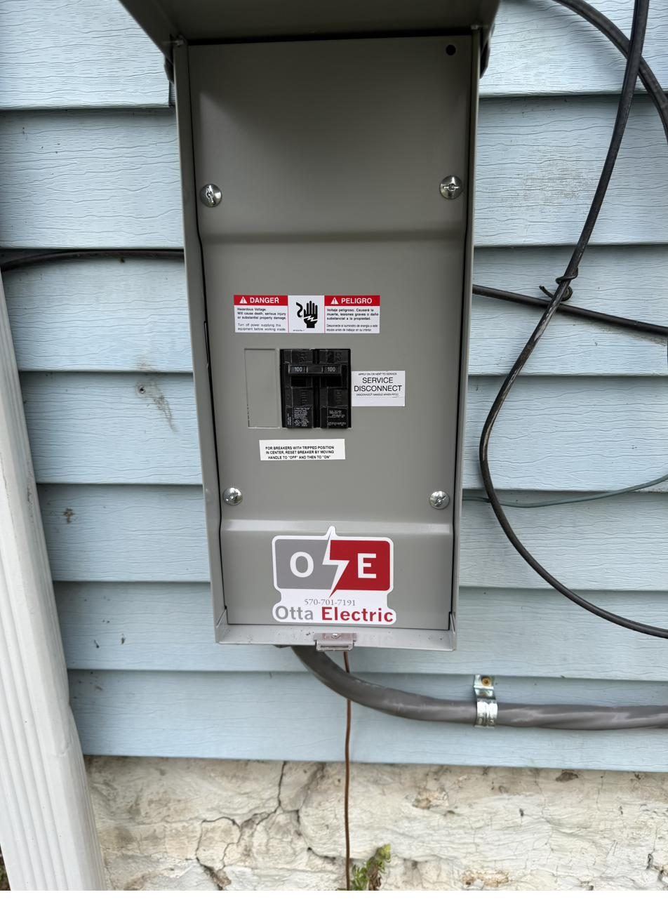 Service disconnect installed on residential property