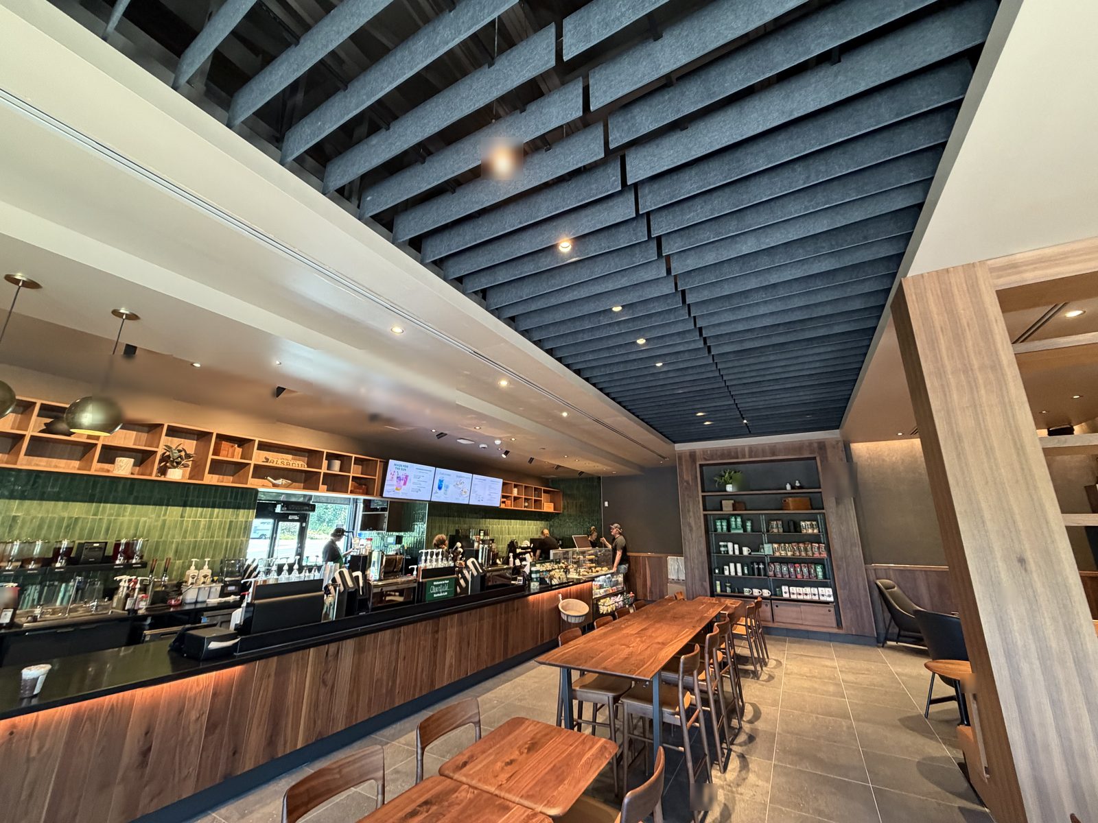 Interior electrical and lighting for a new Starbucks in Clearfield, PA by Otta Electric